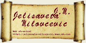 Jelisaveta Milovčević vizit kartica